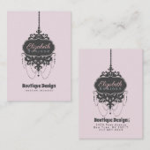 Kronleuchter-Chic (Farbe ändern) - Visitenkarte (Vorne/Hinten)