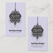 Kronleuchter-Chic (Farbe ändern) - Visitenkarte (Vorne/Hinten)