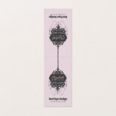 Kronleuchter-Chic (Farbe ändern) - Visitenkarten (Außenseite Aufgefaltet)