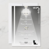 Kronleuchter Einladung (Vorderseite)