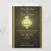 Kronleuchter Einladung (Vorderseite)