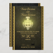 Kronleuchter Einladung (Vorne/Hinten)