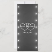 Kronleuchter Einladung (Rückseite)