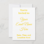 Kronleuchter Einladung (Rückseite)