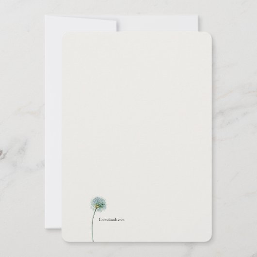 Kronleuchter Einladung (Rückseite)