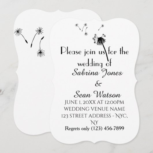 Kronleuchter Einladung (Vorne/Hinten)