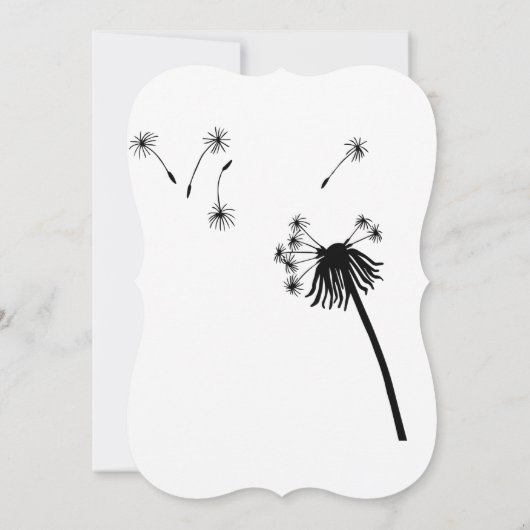 Kronleuchter Einladung (Rückseite)