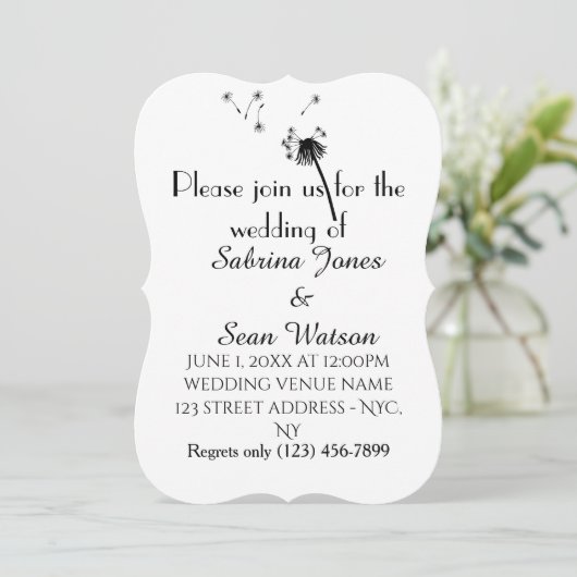 Kronleuchter Einladung (Stehend Vorderseite)