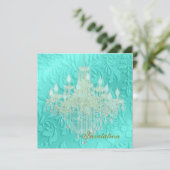 Kronleuchter, Einladungen zur Hochzeit (Stehend Vorderseite)