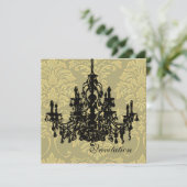 Kronleuchter, Einladungen zur Hochzeit (Stehend Vorderseite)