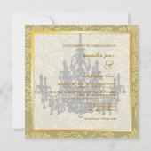 Kronleuchter, Einladungen zur Hochzeit (Rückseite)