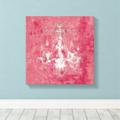 Kronleuchter Elegance CHANGE FARBE ~ Wrapped Canva Leinwanddruck (Insitu (Holzboden))