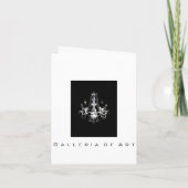 Kronleuchter Elegance ~ Karte / Einladungen (Rückseite)