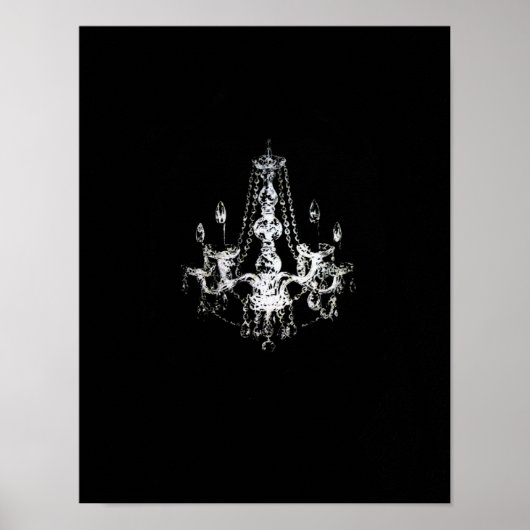 Kronleuchter Elegance - Poster (Leinwand Option) (Vorne)