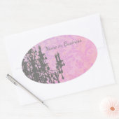 Kronleuchter - FARBE / FORM / GRÖSSE Ovaler Aufkleber (Umschlag)