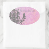 Kronleuchter - FARBE / FORM / GRÖSSE Ovaler Aufkleber (Tasche)