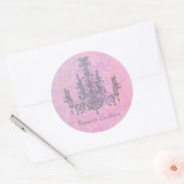 Kronleuchter - FARBE / FORM / GRÖSSE Runder Aufkleber (Umschlag)