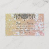 Kronleuchter, FARBE / PAPIER / FORMULAR - Visitenkarte (Rückseite)