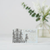 Kronleuchter-FARBE/PAPIER/GRÖSSE-OPTIONEN - Visitenkarte (Stehend Vorderseite)