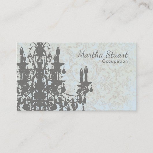 Kronleuchter-FARBE/PAPIER/GRÖSSE-OPTIONEN - Visitenkarte (Vorderseite)