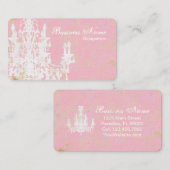 Kronleuchter, FARBE / PAPIER / GRÖSSENOPTIONEN - Visitenkarte (Vorne/Hinten)