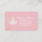 Kronleuchter, FARBE / PAPIER / GRÖSSENOPTIONEN - Visitenkarte (Rückseite)