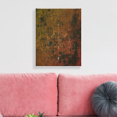 Kronleuchter - FARBE - Wrapped Canvas Leinwanddruck (Insitu (Wohnzimmer))