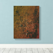 Kronleuchter - FARBE - Wrapped Canvas Leinwanddruck (Insitu (Holzboden))