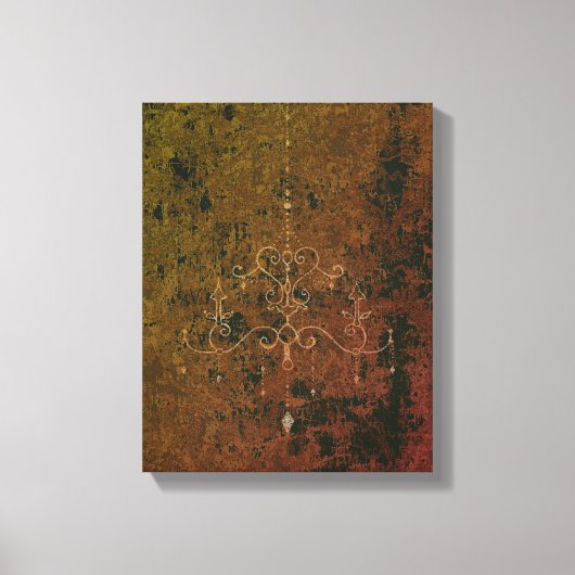 Kronleuchter - FARBE - Wrapped Canvas Leinwanddruck (Vorderseite)