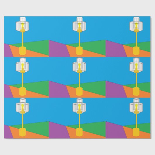 Kronleuchter Geschenkpapier (Flach)