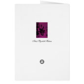 Kronleuchter Glamour ~ Karte / Einladungen (Hinten)