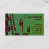 Kronleuchter Glamour ~ Visitenkarte (Rückseite)