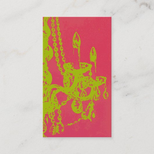 Kronleuchter Glamour ~ Visitenkarte (Vorderseite)