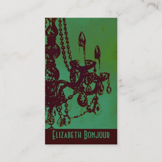 Kronleuchter Glamour ~ Visitenkarte (Vorderseite)