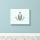 Kronleuchter (Größen-Optionen) - Leinwanddruck (Insitu (Holzboden))