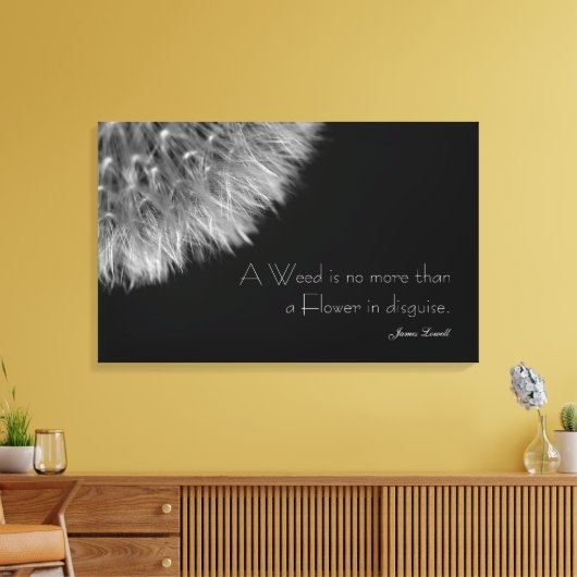 Kronleuchter in Schwarz und Weiß mit Zitat Leinwanddruck (Insitu (Wohnzimmer))