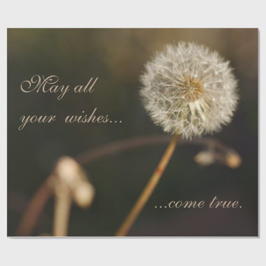 Kronleuchter Kopf in Brauntönen Geschenkpapier (Flach)