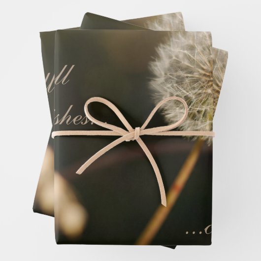 Kronleuchter Kopf in Brauntönen Geschenkpapier Set (Beispiel)