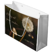 Kronleuchter Kopf in Brauntönen Große Geschenktüte (Vorderseite Schrägansicht)
