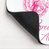 Kronleuchter-Krieger unterstützen Brustkrebs Mousepad (Ecke)