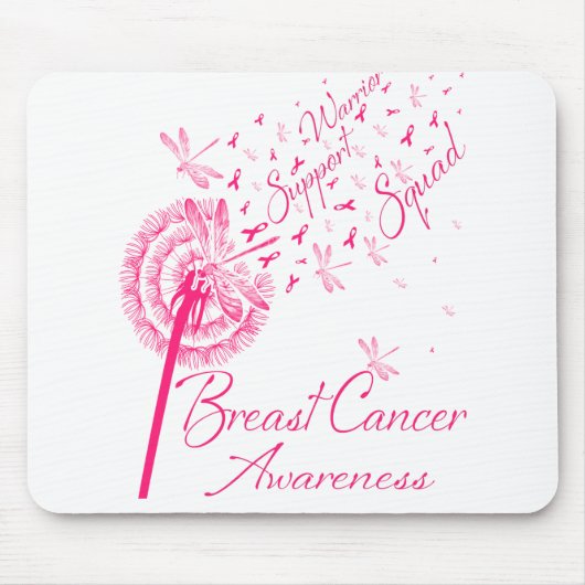 Kronleuchter-Krieger unterstützen Brustkrebs Mousepad (Vorne)