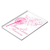 Kronleuchter-Krieger unterstützen Brustkrebs Notizblock (Linke Seite)