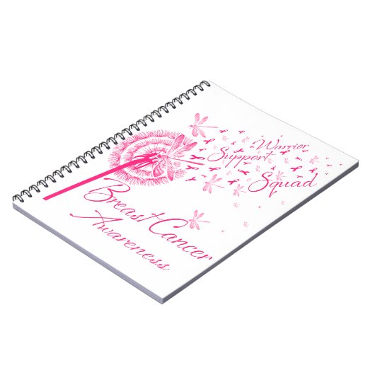 Kronleuchter-Krieger unterstützen Brustkrebs Notizblock (Linke Seite)