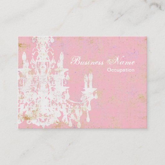 Kronleuchter-Kronen-/PAPIEROPTIONEN/GRÖSSE - Große Visitenkarte (Vorderseite)