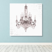 Kronleuchter Leinwanddruck (Insitu (Holzboden))