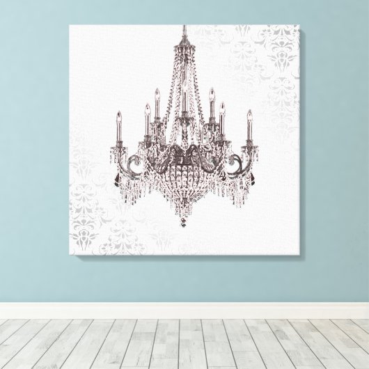 Kronleuchter Leinwanddruck (Insitu (Holzboden))
