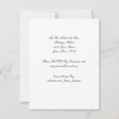 Kronleuchter Lila 21. Geburtstags-Party Einladung (Rückseite)