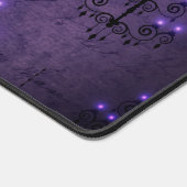 Kronleuchter lila, schwarz-gotisch Vintag Schreibtischunterlage (Ecke)