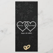 Kronleuchter Menükarte (Rückseite)