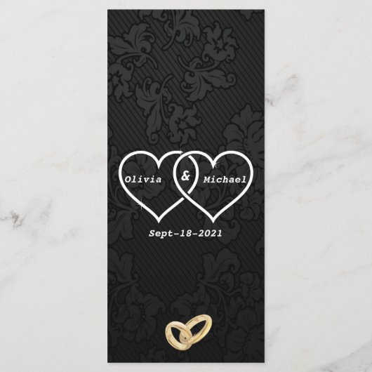 Kronleuchter Menükarte (Rückseite)